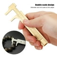 thumbnail image 6 of Double Scale Vernier Caliper Brass Jewelry Maker Measuring Ruler Authenticate Caliper100mm, 6 of 8