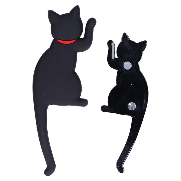 Para Nevera Con forma de Gato, Lindo Juego de imanes para refrigerador con Nuevo y Divertidos Patrones de Gatos para decoración de la cocina, la Oficina en el Hogar, para
