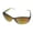 Brown, variant on Womens Sunglass Black Plastic Rectangle, Smoke Gradient Lens ET500 1