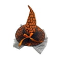 thumbnail image 2 of Sombrero De Bruja De Halloween, Accesorio Para La Cabeza Con Lazo Para Fotos, Color Naranja, 2 of 8