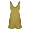 thumbnail image 4 of Riforla Women Casual Fashion Women's Solid Color Jumpsuit Pants Womens Summer Jumpsuits 2024 Yellow L, 4 of 6
