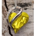 thumbnail image 2 of Infinito amor corazón colgante collar piedra de nacimiento cristal joyas regalos para mujeres, tono plateado, 18"+2" Xemadio WRMH-204-4, 2 of 6