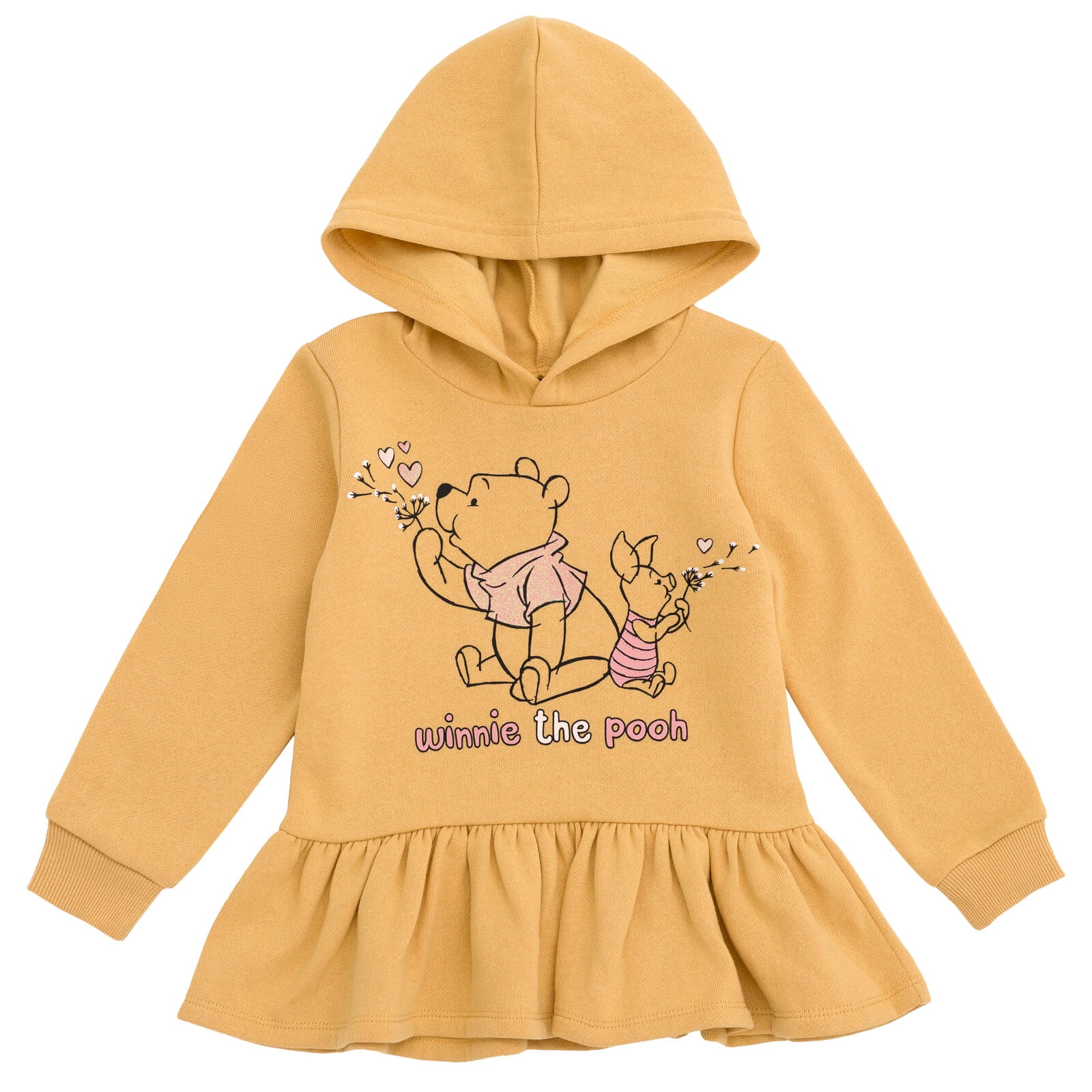 Disney Winnie the Pooh Piglet Pullover Peplum Fleece Hoodie and Leggings Outfit Set Infant to Toddler