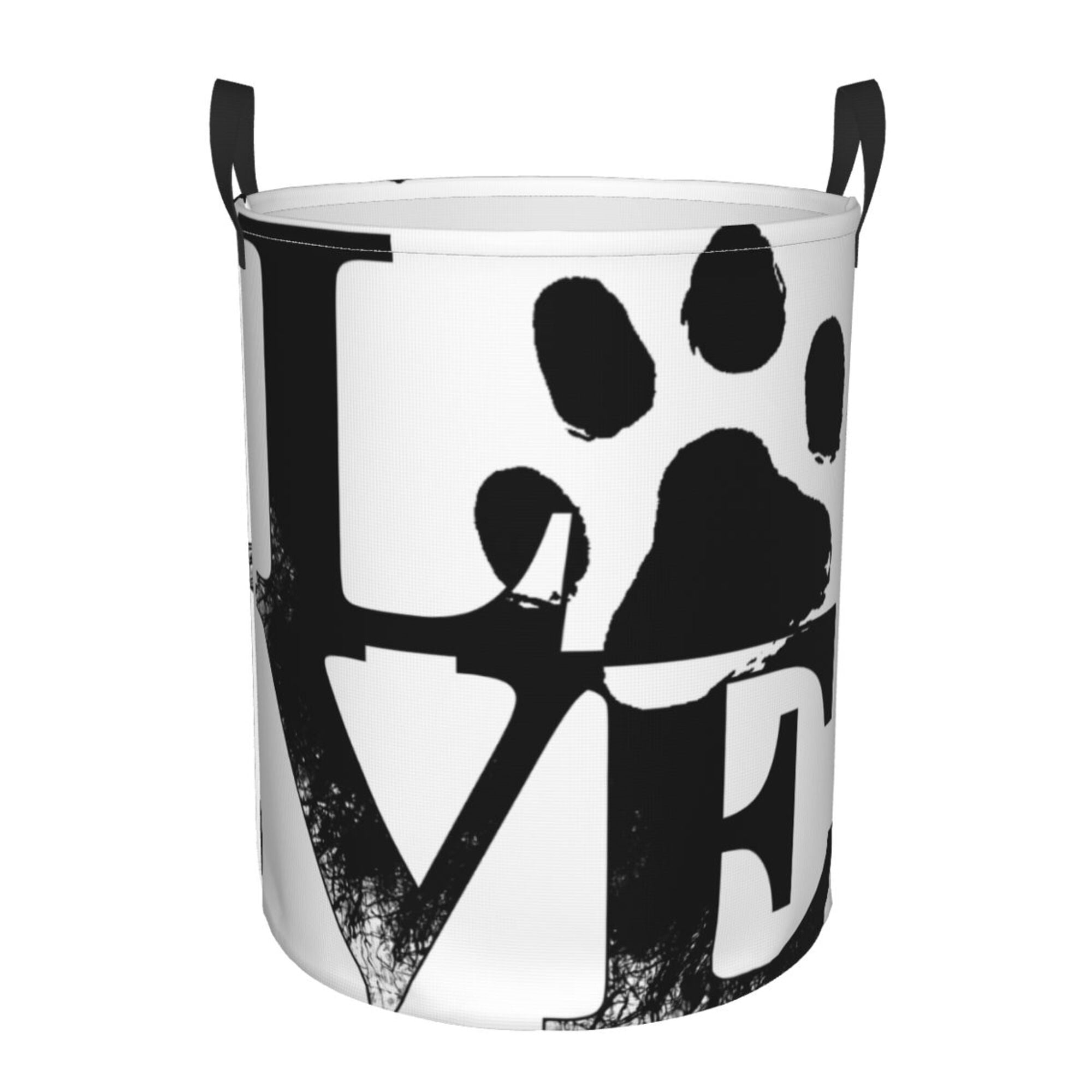 Black Paw Laundry Basket