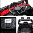 thumbnail image 6 of Electric Ride on Vehicles for Kids, 12V Ride On Toys for Girls Boys, Battery Powered Off Road UTV Ride On Cars with Remote Control, 3 Speeds, LED Lights, MP3 Player, Red, W13755, 6 of 11