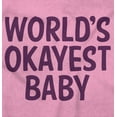 thumbnail image 2 of World's Okayest Baby Hilarious Romper Boys or Girls Infant Baby Brisco Brands 6M, 2 of 6