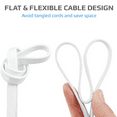 thumbnail image 3 of Telephone Cable To Male Modular Telephone Extension Lead Cable Cord,Telephone Cable With Standard Rj11 Plug Line Couplers - Grey, 3 of 6