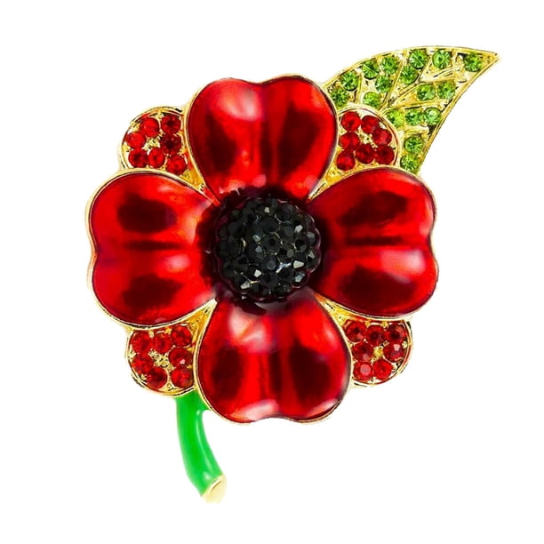 Broche con forma de flor de aleación de Zinc, reemplazo que no se desvanece, diamantes de imitación coloridos, fiesta, festival, banquete, Ropa, zapatos y accesorios Miscelánea Transparente Sonducket AP018548-02