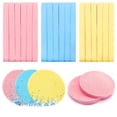 thumbnail image 1 of 72 Esponjas de Compresión, Esponja Desmaquillante Profesional, Esponja Limpiadora Redonda para Spa, Exfoliación, Mascarilla Facial (Amarillo, Rosa, Azul) Sincero Electrónica, 1 of 5