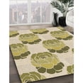 thumbnail image 2 of Ahgly Company Indoor Square Patterned Cardboard Brown Gold Area Rugs, 5' Square, 2 of 6