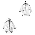 thumbnail image 3 of Naiovety Chubasquero transparente de EVA de seda para niños y niñas, 1 unidad, impermeable, borla para niños, sombrero puntiagudo, capa de lluvia Type1 NO1 Naiovety CBP086103, 3 of 5