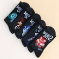 thumbnail image 5 of BAIZOHAI Kids Socks, 5 Pairs Inside Out Athletic Crew Socks, Warm & Comfortable Cartoon Socks for Boys, Girls DSN529-469, 5 of 5