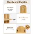 thumbnail image 2 of Bamworld Natural Plant Wall Shelf, Mid Century Modern Decor Hanging Plant stand, 2-Tier Wooden Floating Shelves for Home, Bathroom Bedroom Living Room, 2 of 6
