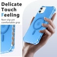 thumbnail image 2 of ELEHOLD Case for iPhone 12 Pro / 12 6.1", Shockproof Magnetic Matte Case with Wireless Charging Support,Blue, 2 of 6