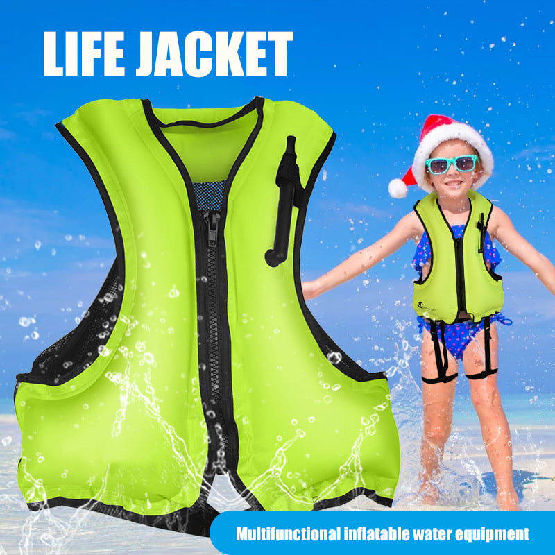 Adjustable Auto Life Jacket Vest Buoyancy Swimming Surfing Rafting Snorkeling 