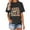 Black, variant on Fesfesfes Women's Short Sleeve Tops Fashion Women's Casual Short Sleeve Round-Neck Printed Ladies Tops Blouse Womens Blouses And Tops Casual 2XL(US:12)