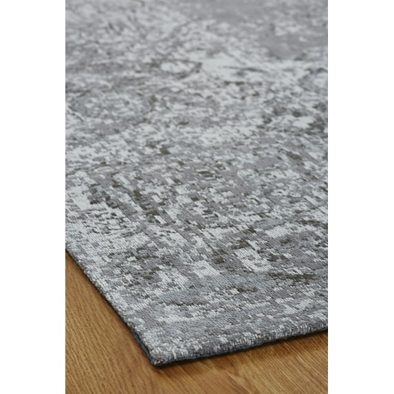 K2 Floor Style Jardin Vintage Zinc Hand Made Cotton Chenille Area Rug