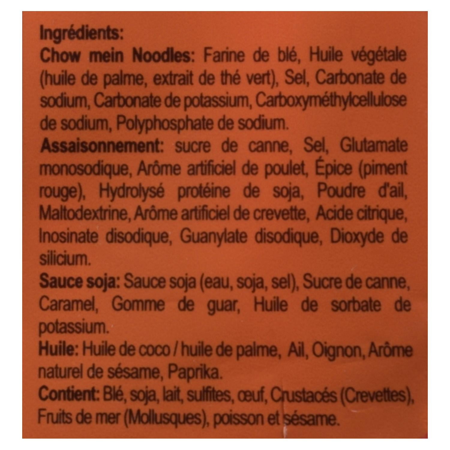 Lucky Me! Nouilles instantanées Pancit Canton Saveur de Piment fort 6 x 60g