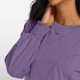 thumbnail image 5 of Blusa de manga larga con cuello redondo y pliegues para mujer - 82 % poliéster, top informal de negocios, 2025, de moda - Tallas S-XXL, 5 of 8
