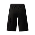 thumbnail image 5 of Dresfit Mens Cargo Shorts Drawstring Below the Knee Athletic Shorts 2026 Sumemr Elastic Waist Outdoor Sweatshorts Lightweight Loose Carpenter Pants Black 3XL, 5 of 6