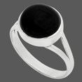 thumbnail image 2 of Natural Black Onyx - Brazil 925 Sterling Silver Ring s.9 Jewelry R-1005 SDR249176, 2 of 5