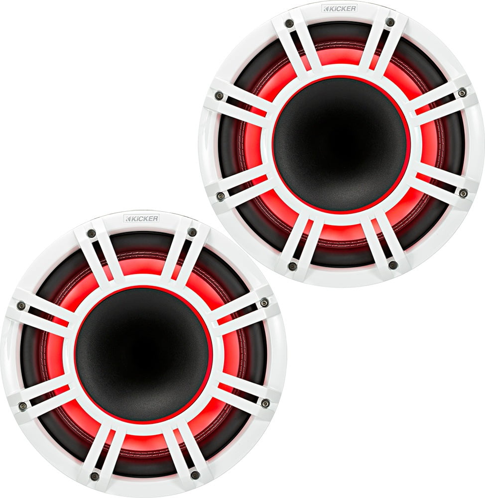 Kicker 48KMXL65 6.5" 4Ohm RGBLED KMXL HornLoaded Marine Coaxial