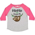 thumbnail image 3 of Inktastic Pawpaw Loves Me Cute Sloth and Baby Boys or Girls Toddler T-Shirt, 3 of 5
