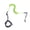 Green, variant on Surfboard Leash TPU Coiled Paddle Board Cord with Ankle Strap, 90-300cm Stretch for Surfing and Water Sports Use