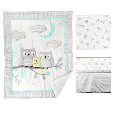 Parent S Choice 3 Piece Nursery Set Owl Walmart Com
