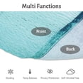 thumbnail image 5 of Kitchen Curtains Sets for Windows 3 Piece Teal Kitchen Curtains Valances 36 Inch Length Kitchen Window Curtains Turquoise Gray Kitchen Window Treatments for Cafe Living Room Window Decor,Teal, 5 of 5