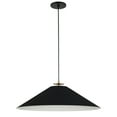 thumbnail image 3 of Dainolite PDC-241P-AGB-MB 24 in. Prudence 1 Light Incandescent Pendant, Aged Brass & Matte Black, 3 of 3