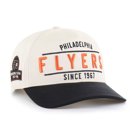 Men's '47 Cream/Black Philadelphia Flyers Expansion Debut Two-Tone Hitch Adjustable Hat
