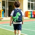 thumbnail image 5 of Weebloom School Backpack For Kids Boys Girls Waterproof Adorable Dinosaur Backpack For Toddlers And Preschoolers Lightweight Bookbag Elementary Middle School Dark Blue, 5 of 8