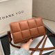 thumbnail image 2 of Bolsos de mujer, bolso rojo de red cuadrada, bolso de hombro a cuadros de estilo coreano para mujer, bolso de mensajero con sangría, marrón, 2022, 2 of 2