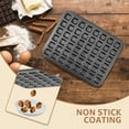thumbnail image 6 of FUYGRCJ 48 Cavity Mini Muffin Pan, Square Nonstick Cupcake Tin, Heavy Duty Carbon Steel Baking Pan, 15.8 x 12.5 inch Cupcake Tool, 6 of 13