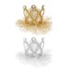 thumbnail image 1 of 2 unids corona clips de pelo corona de encaje Tocado de corona para niños Accesorios para el cabello de la corona, 1 of 6