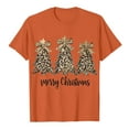 thumbnail image 5 of larppty Merry Christmas Shirts for Women Xmas Tree Shirt Top Short Sleeve Casual Graphic Print T Shirt (Orange, XL), 5 of 6