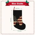 thumbnail image 3 of Salouo Patriotic USA Butterfly Art Print Christmas Decorations Stockings 1 Pack 18'' Xmas Stockings Holiday Stocking Personalized Farmhouse Decor for Home Family Party Tree, 3 of 7