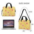 thumbnail image 3 of FORMRS 16" Laptop Bag Carrying Sleeve Case with Handle Travel Shoulder Briefcase, Yellow Stars, 3 of 8