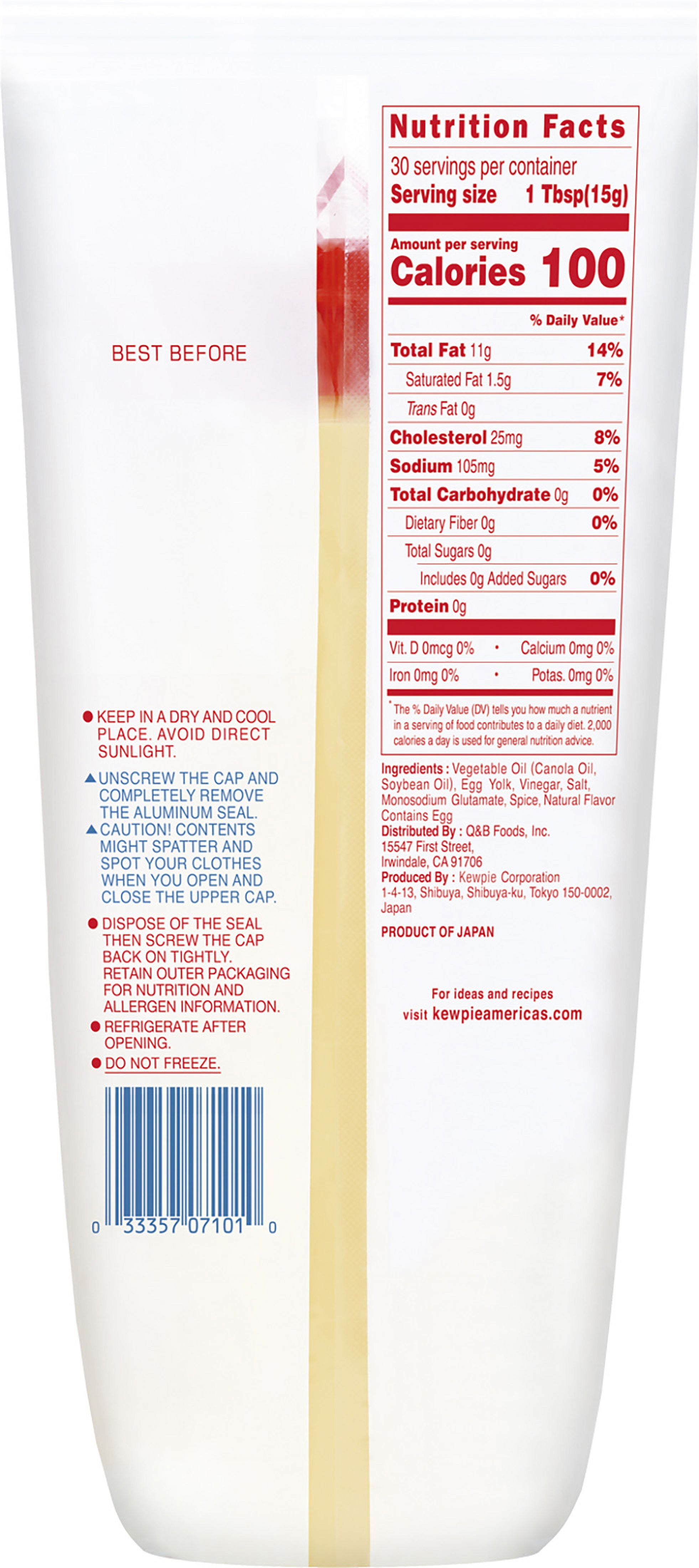 Kewpie Mayonnaise, 15.72 fl oz