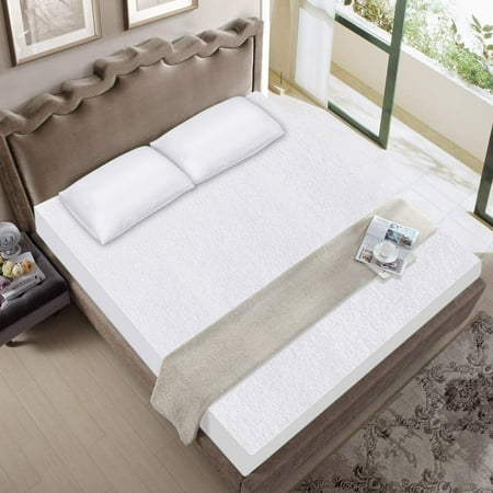 mattress protector hypoallergenic noiseless breathable fitted bamboo pocket pad deep waterproof twin ultra soft xl