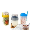 thumbnail image 2 of Double Breakfast Cup Oatmeal Cup with Lid Poons Forks for Business People, 2 of 6