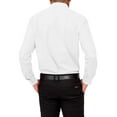 thumbnail image 5 of G-Style USA Men's Regular Fit Long Sleeve Solid Color Dress Shirts - White - 1X - 17-17.5 - 34-35, 5 of 6