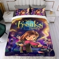 thumbnail image 4 of Mi Familia Extraña Conjunto de sábanas temático, trío de piezas, cómodo y amigable con la piel, diseño único, regalo de decoración para el hogar para familiares, amigos y fans,173cm *218cm, 4 of 6
