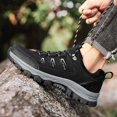 thumbnail image 5 of Men's Sneakers Fashion Low Top Leather Hiking Shoes Outdoor Walking Running Sneakers for Trekking Adventure, 5 of 9