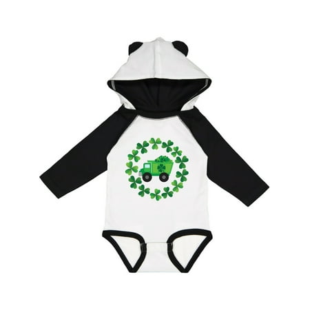 

Inktastic St Patricks Day Outfit Shamrock Truck Gift Baby Boy Long Sleeve Bodysuit