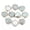 Amazonite, variant on 10x Faceted Heart Gemstone Pendants Love Stone Healing Charms Bulk 16-17mm-Labradorite