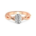 thumbnail image 3 of 4 Carat IGI Certified Oval Shape Lab Grown Diamond Engagement Ring | 14K Rose Gold | Evermore Solitaire Diamond Ring | FG-VS1-VS2 Quality Friendly Diamonds, 3 of 4
