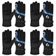 thumbnail image 1 of 4uds. Guantes Hombre Antideslizantes Entrenamiento Invierno Térmicos Bicicleta Azul, 1 of 2