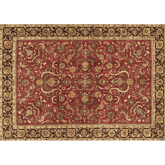 Ahgly Company Indoor Rectangle Persian Brown Traditional Area Rugs, 3' x 5'
